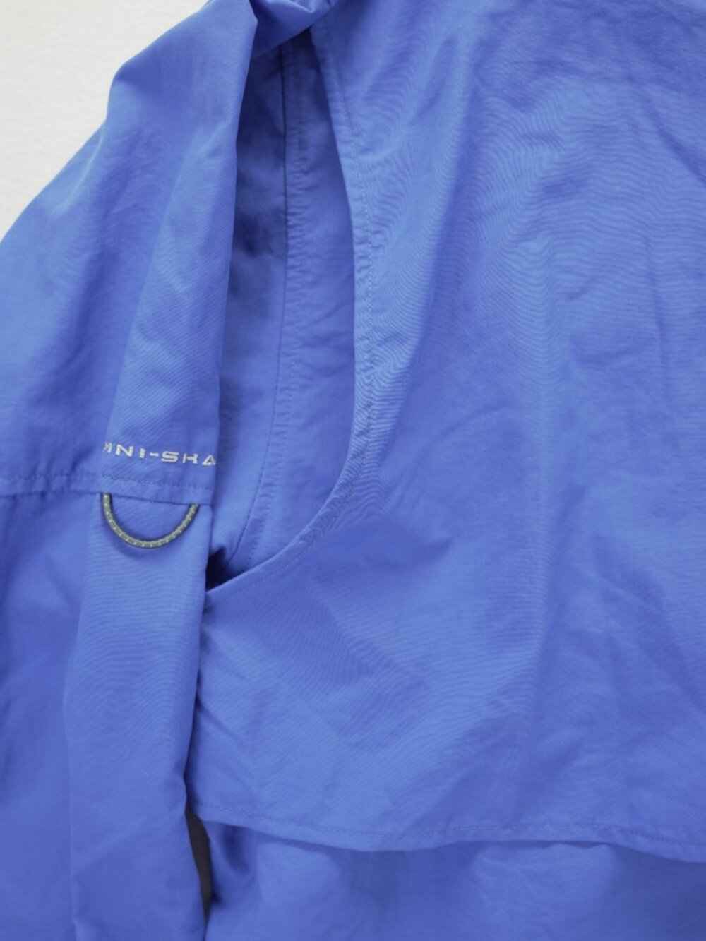 Columbia PFG Shirt Mens L Blue 100% Polyester Omni Shade Vented Fishing Ocean - Picture 10 of 10